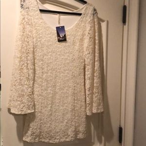 White lace dress